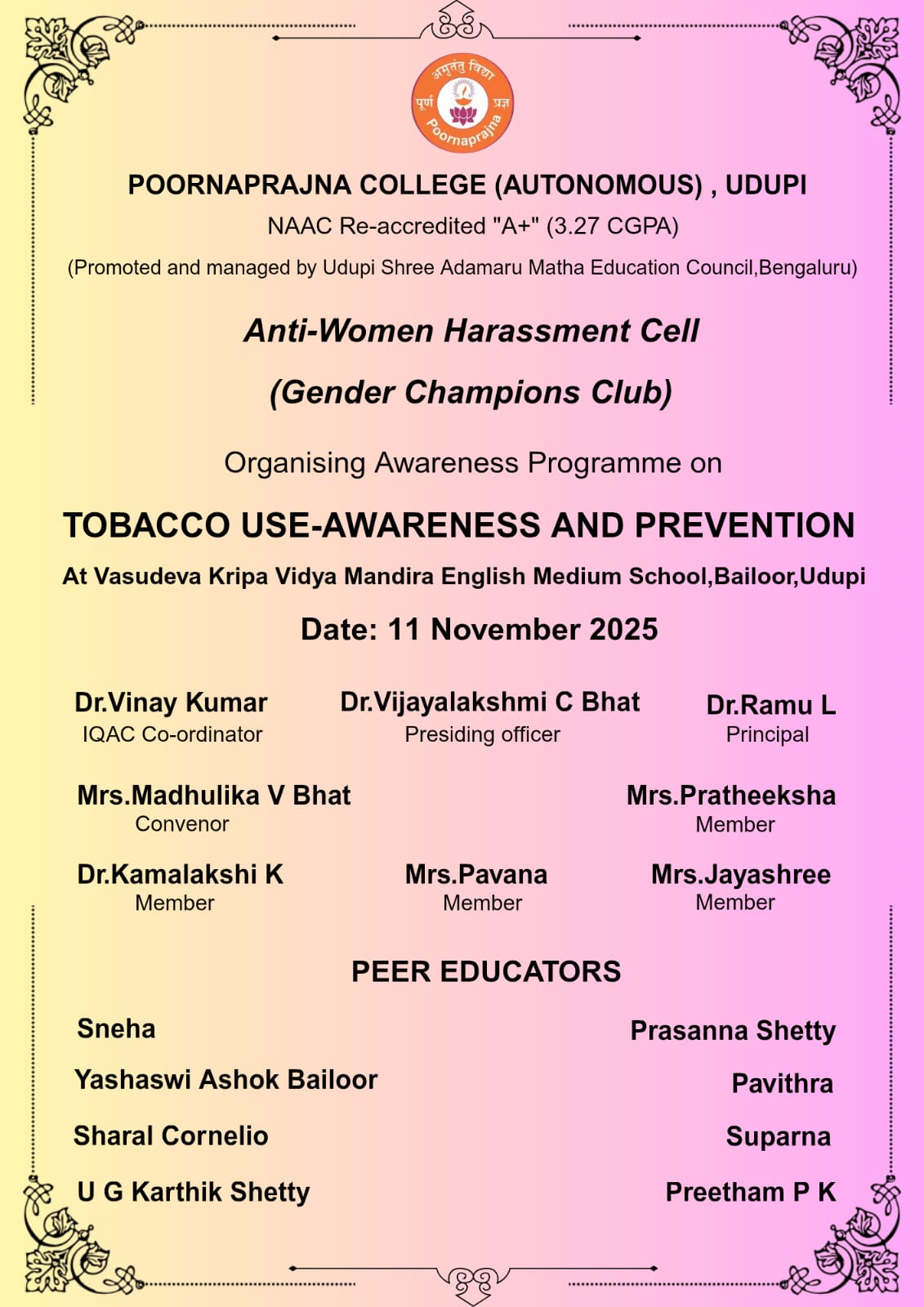 Tobacco Use Awareness & Prevention