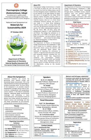 Materials for Sustainability -2024