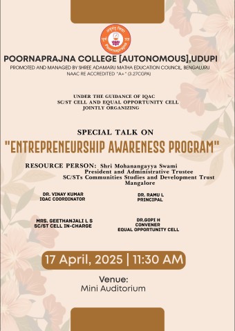 ENTREPRENURSHIP AWARENESS PROGRAM
