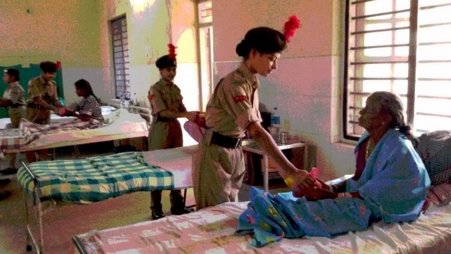 Fruit Distribution at Govt Hospital