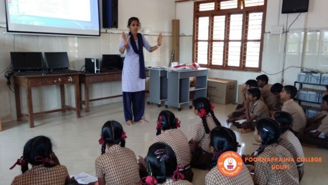 Evoking students of Shri Narayana  Guru high school, Padubelle towards Chemistry