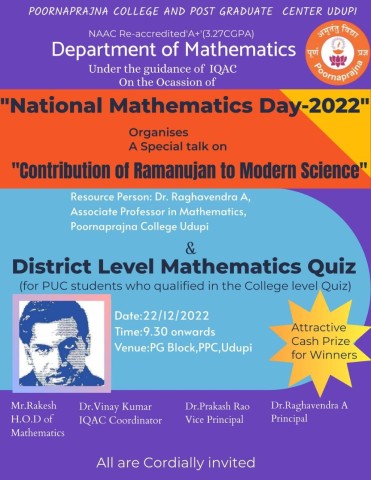 NATIONAL MATHEMATICS DAY-2022